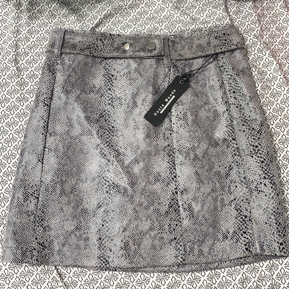 Snake skin skirt